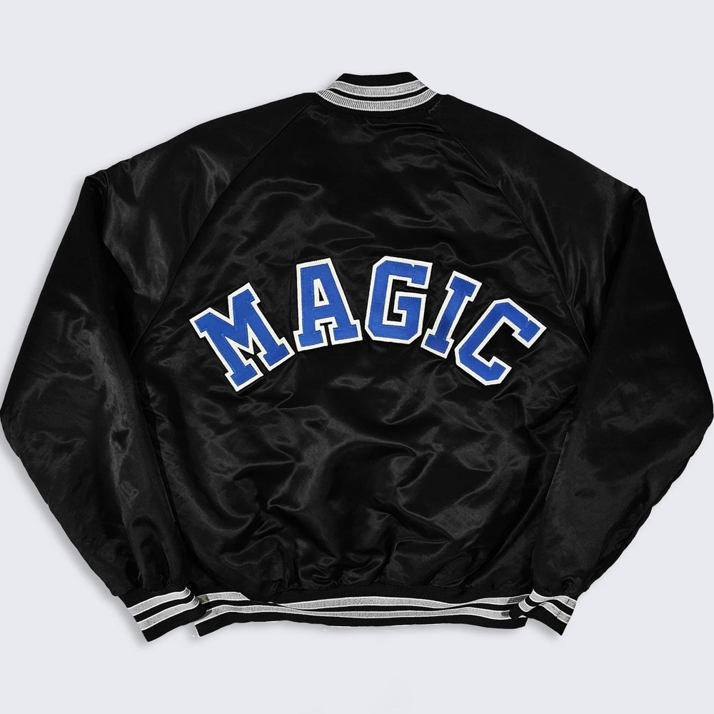 Orlando Magic Vintage 90s Chalk Line Satin Bomber Jacket
